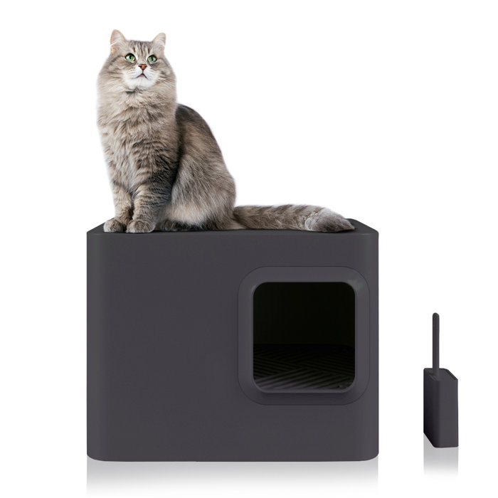 Archie & Oscar™ Plastic Cat Litter Box Enclosure with Scoop & Reviews